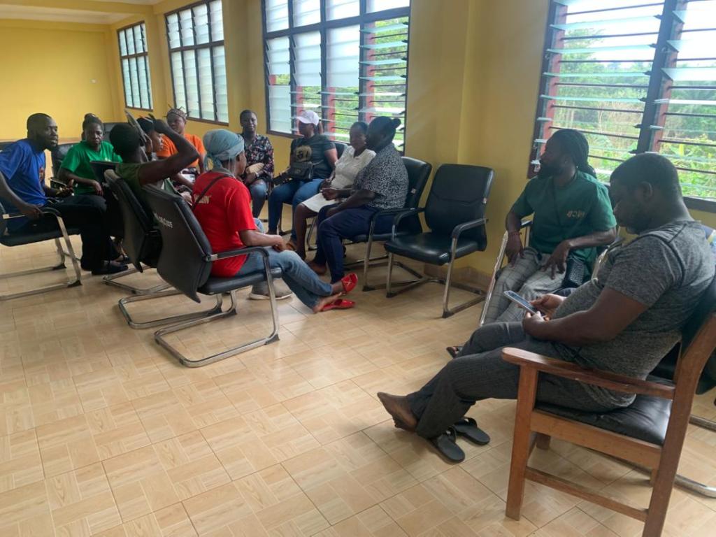 Young people participating in inclusive skills training to build sustainable livelihoods